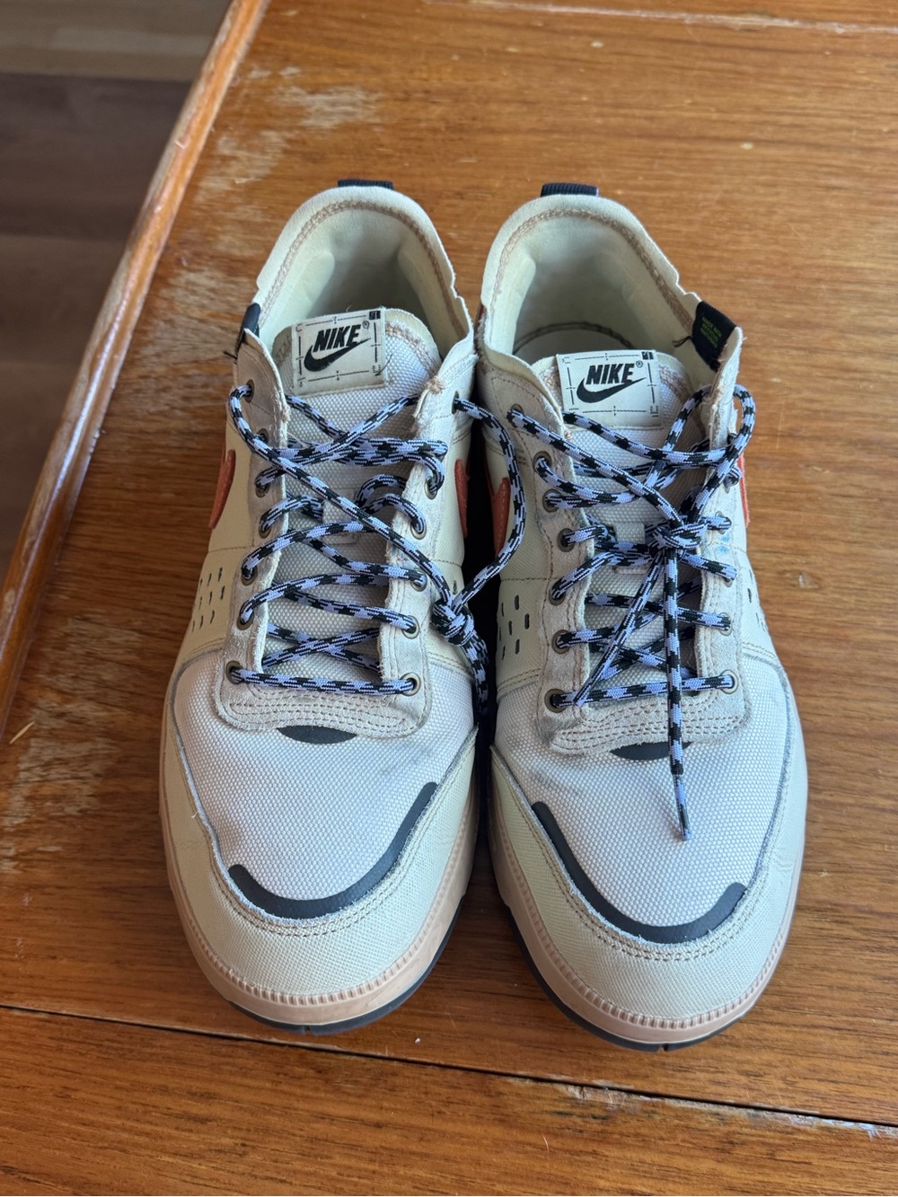 Nike Men’s C1TY Premium Size 11.5: cream with navy and orange accents. Worn once